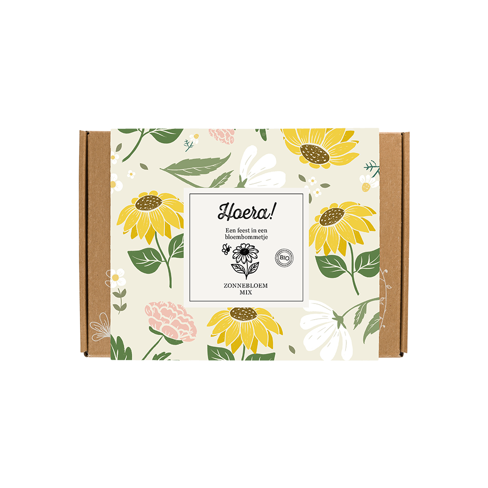 ZB0208 -  Blossombs zonnebloem mix bloembommetjes - 7 stuks